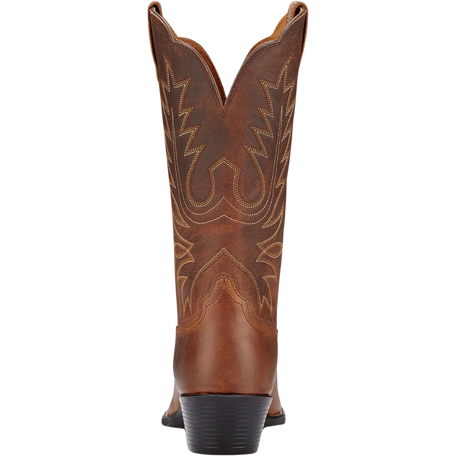 Ariat Womens Heritage Round Toe Western Boot 751702411297 - Distressed Brown